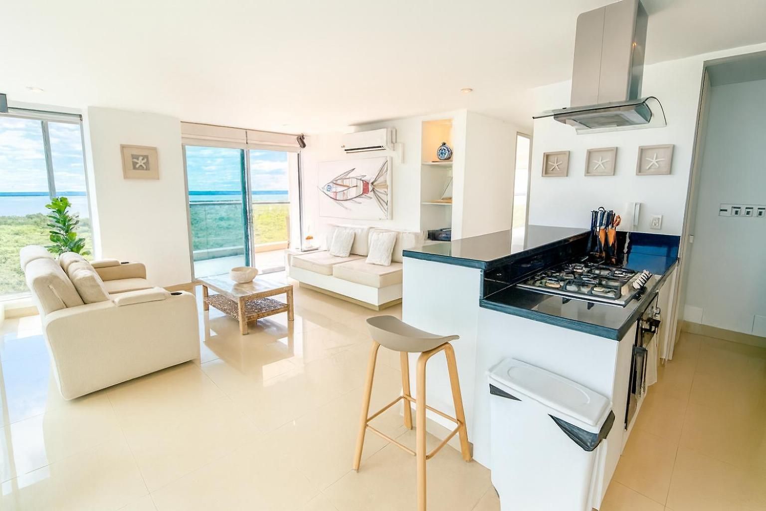 Extraordinario!! Salida Directa Playa Morros Apartamento Cartagena